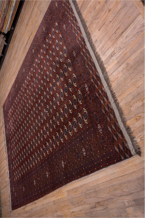 Antique Torkaman Area Rug (10' x 13')
